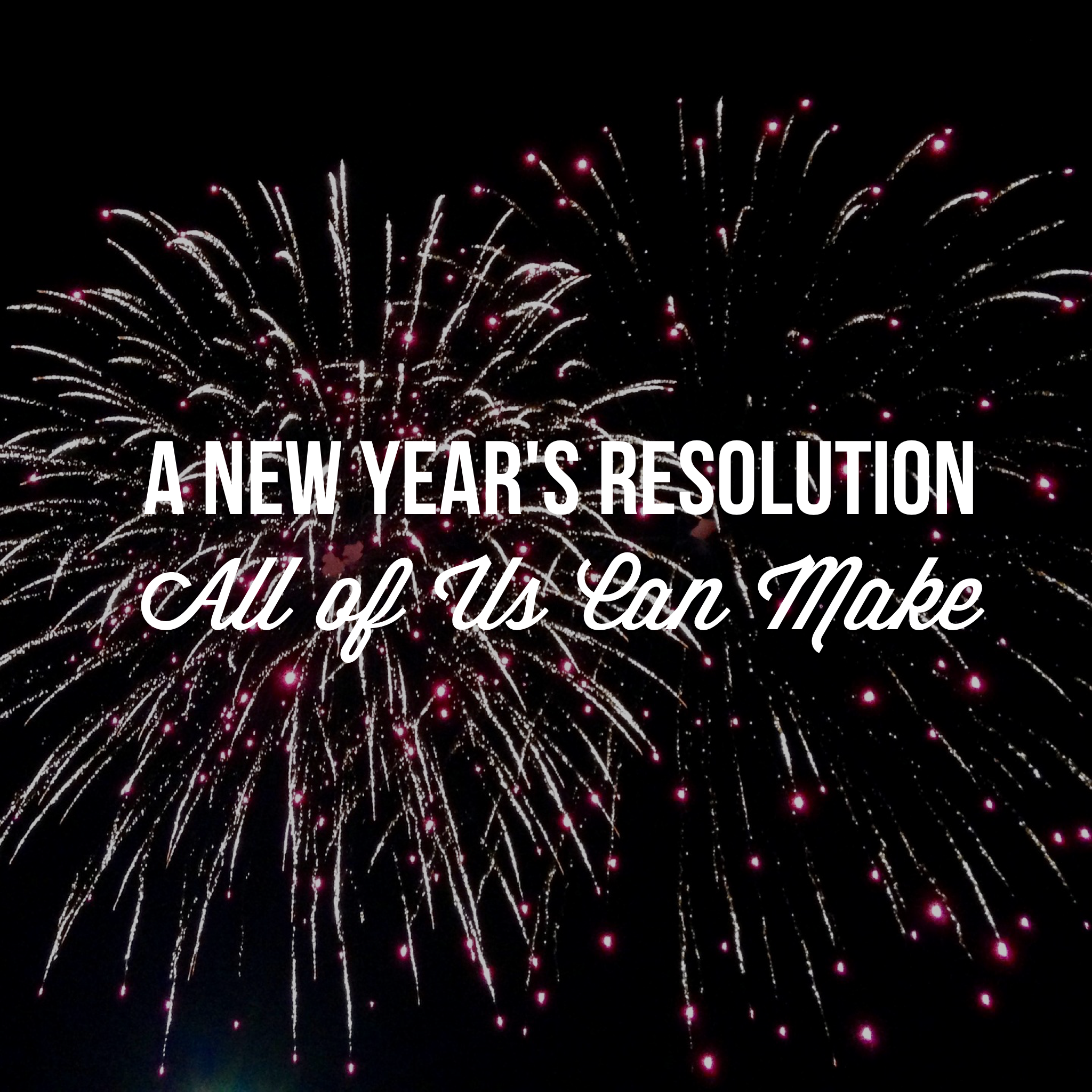 A New Year's Resolution All Of Us Can Make by Diana Anderson-Tyler